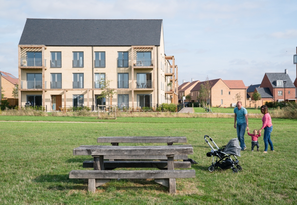 Trumpington Meadows community in Cambridgeshire is a model for Grosvenor's new town plans
