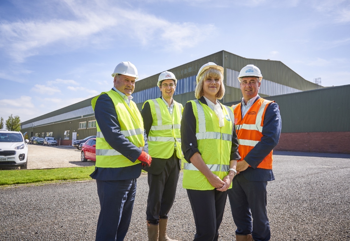 L-R  Neil Graham, Head of Accelerated Delivery, Yorkshire, North East and The Humber, Homes England; Nigel Banks, Product and Marketing Director, ilke Homes; Joy Whinerrah, Head of Delivery, Home Group and Andrew McIntosh, Regional Managing Director, ENGIE