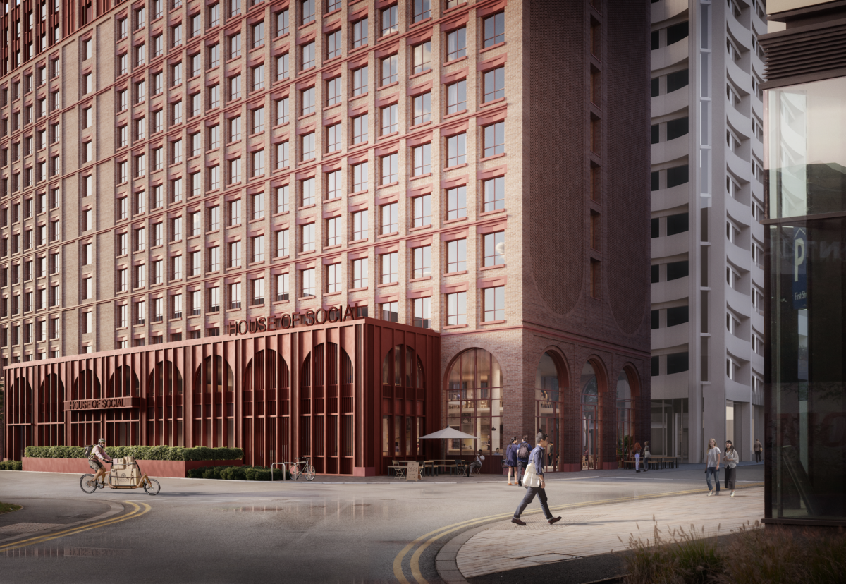 Architect Tim Groom designed the brick clad student block to reflect the adjacent Mcintosh Mill building