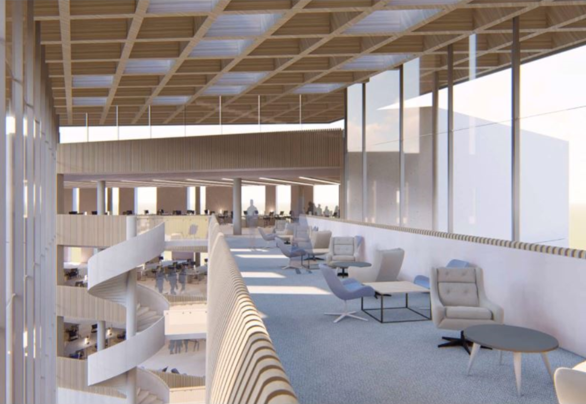 Interior of planned new HQ for Hertfordshire Constabulary