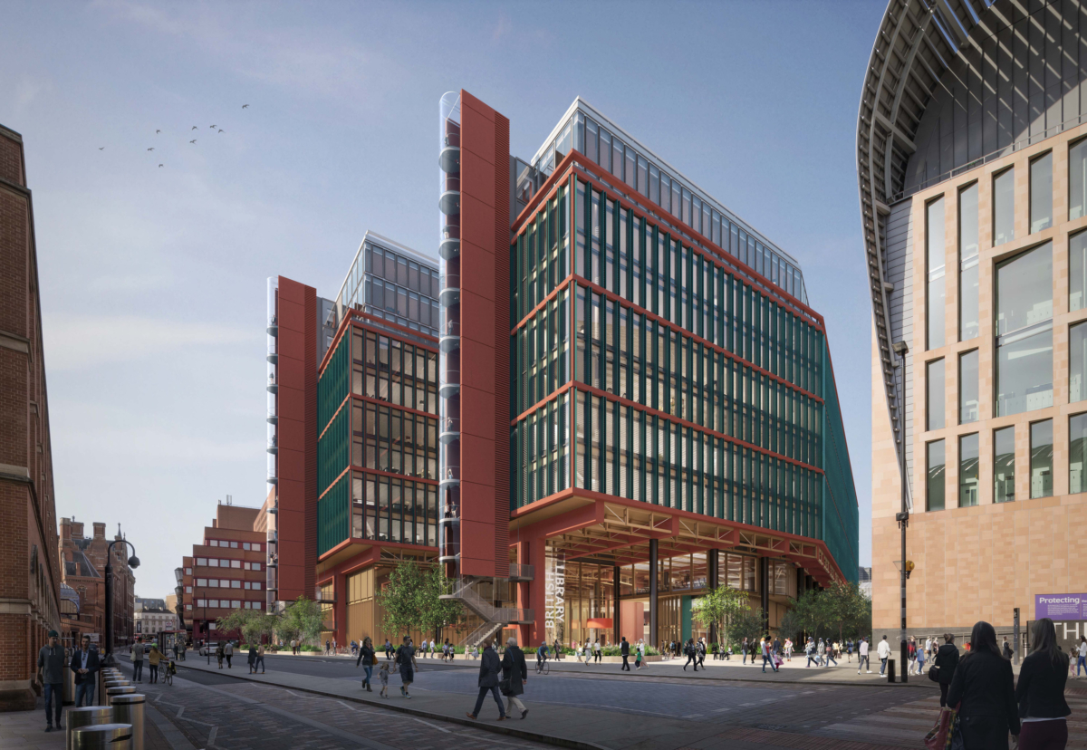 New buildings will create a new entrance to the British Library