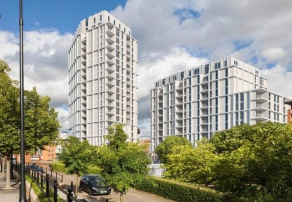 Two residential towers to be built next to the historic waterway