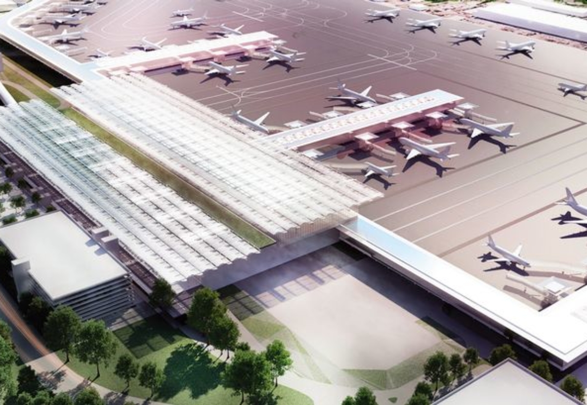 10-year modernisation programme involves new baggage handling facilities, alterations and extension of the existing terminal, new piers and multi-storey car parks.