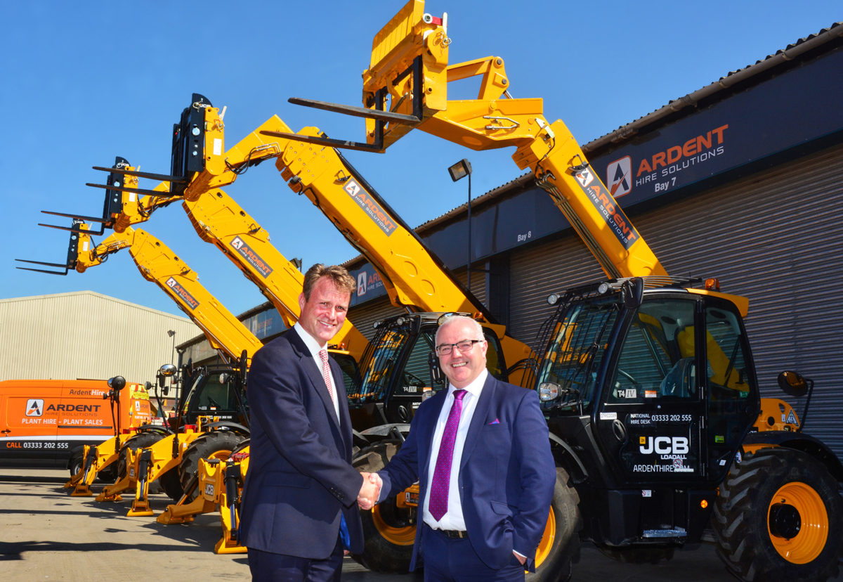 Richard Telfer, Managing Director Watling JCB and Tom Gleeson, Group Commercial Director, Ardent Hire Solutions