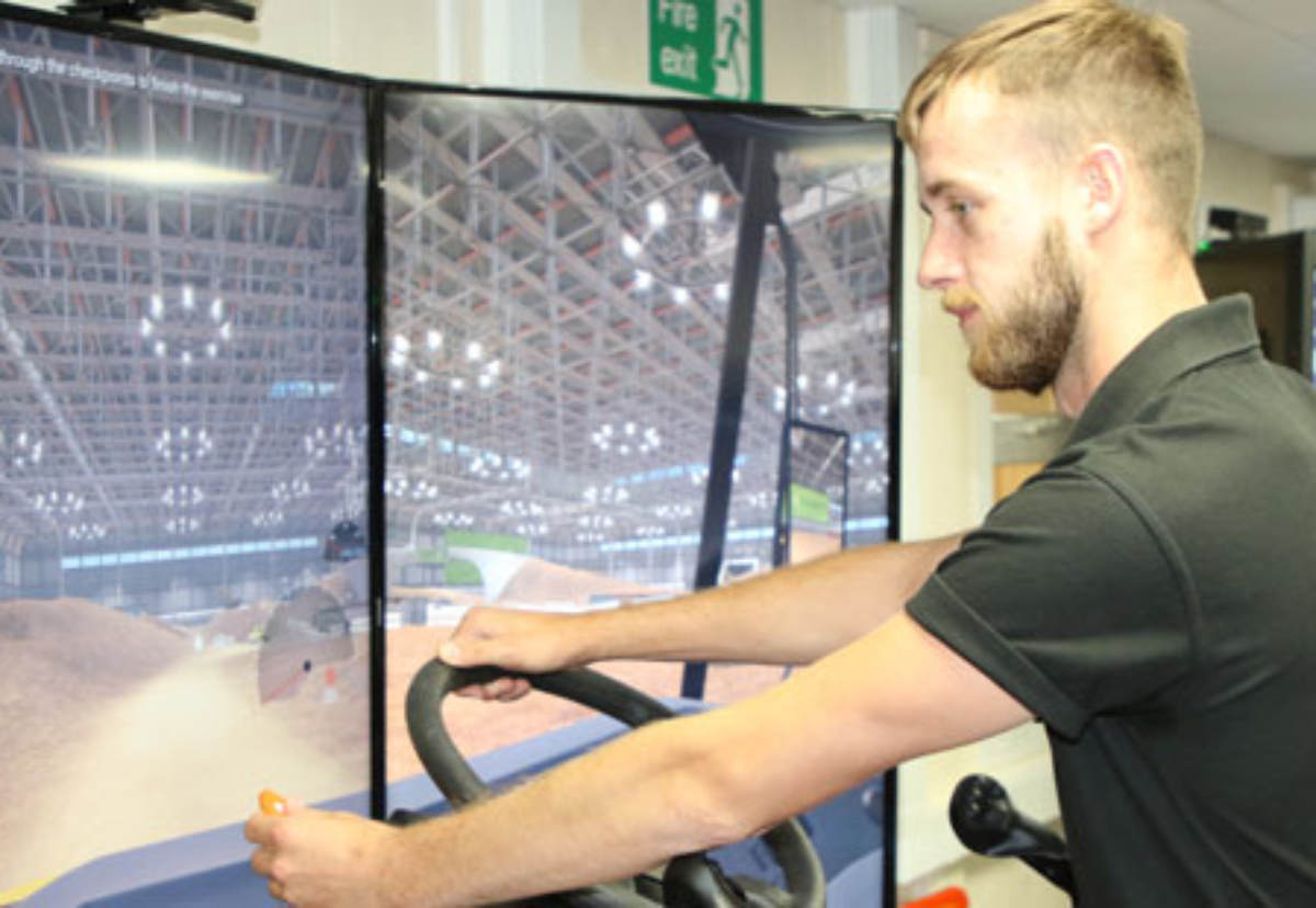 Trainee operators can test drive excavators to cranes in all weather conditions 