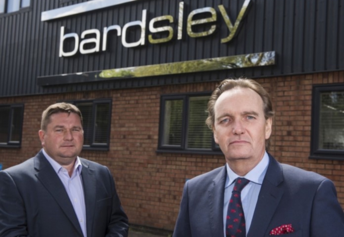  Paul Strutt, managing director of Bardsley Construction and chairman Roly Bardsley in happier times when the business was growing strongly