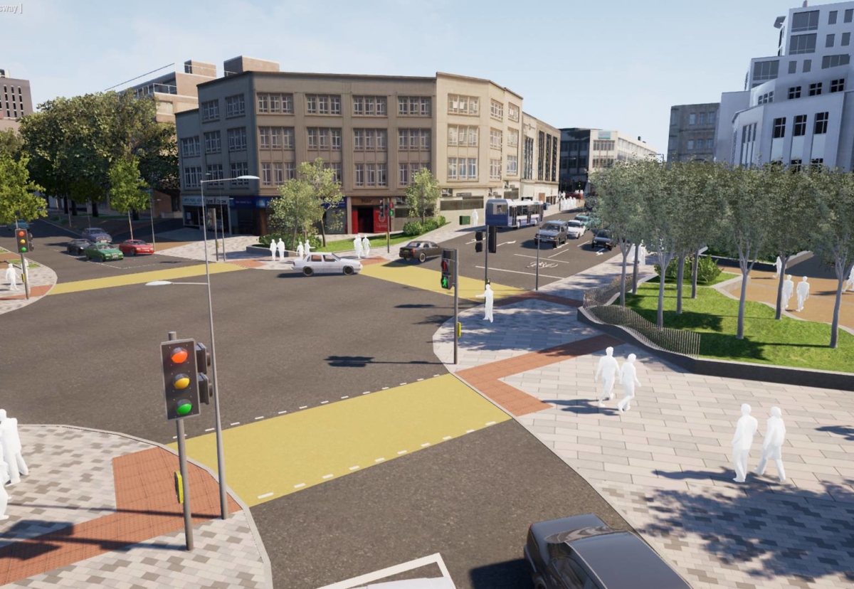 Kingsway route will be transformed into a city park with street trees and enhanced pedestrian and cycling routes.