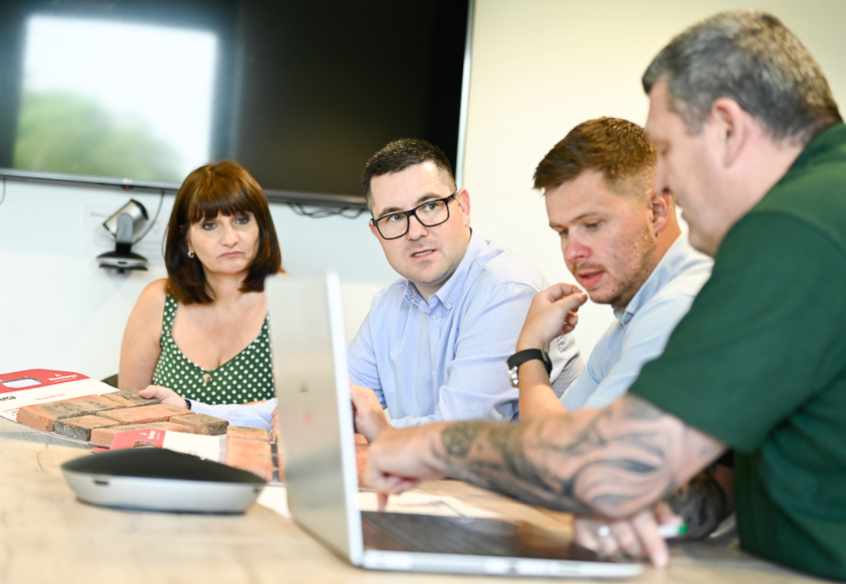 Sue Bird, Finance Director; Tony Robinson, Pre-Construction Director; Jordan Connachie, Managing Director, and; Sean Garton, Senior Designer Manager.