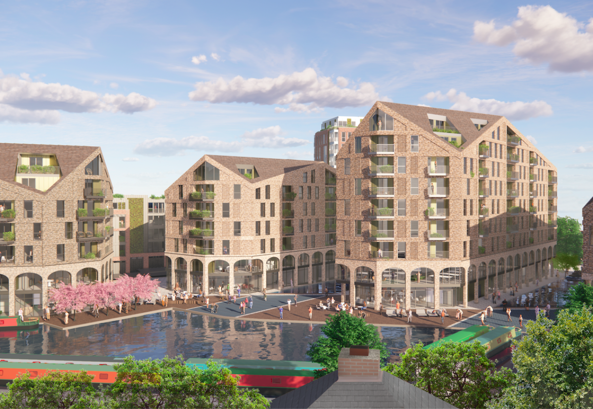 Proposals for Lowesmoor Wharf, designed by architect Apt