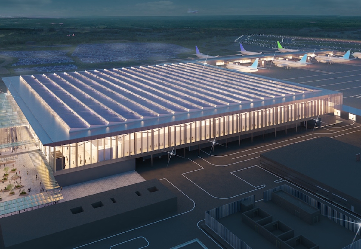 Planned new terminal building