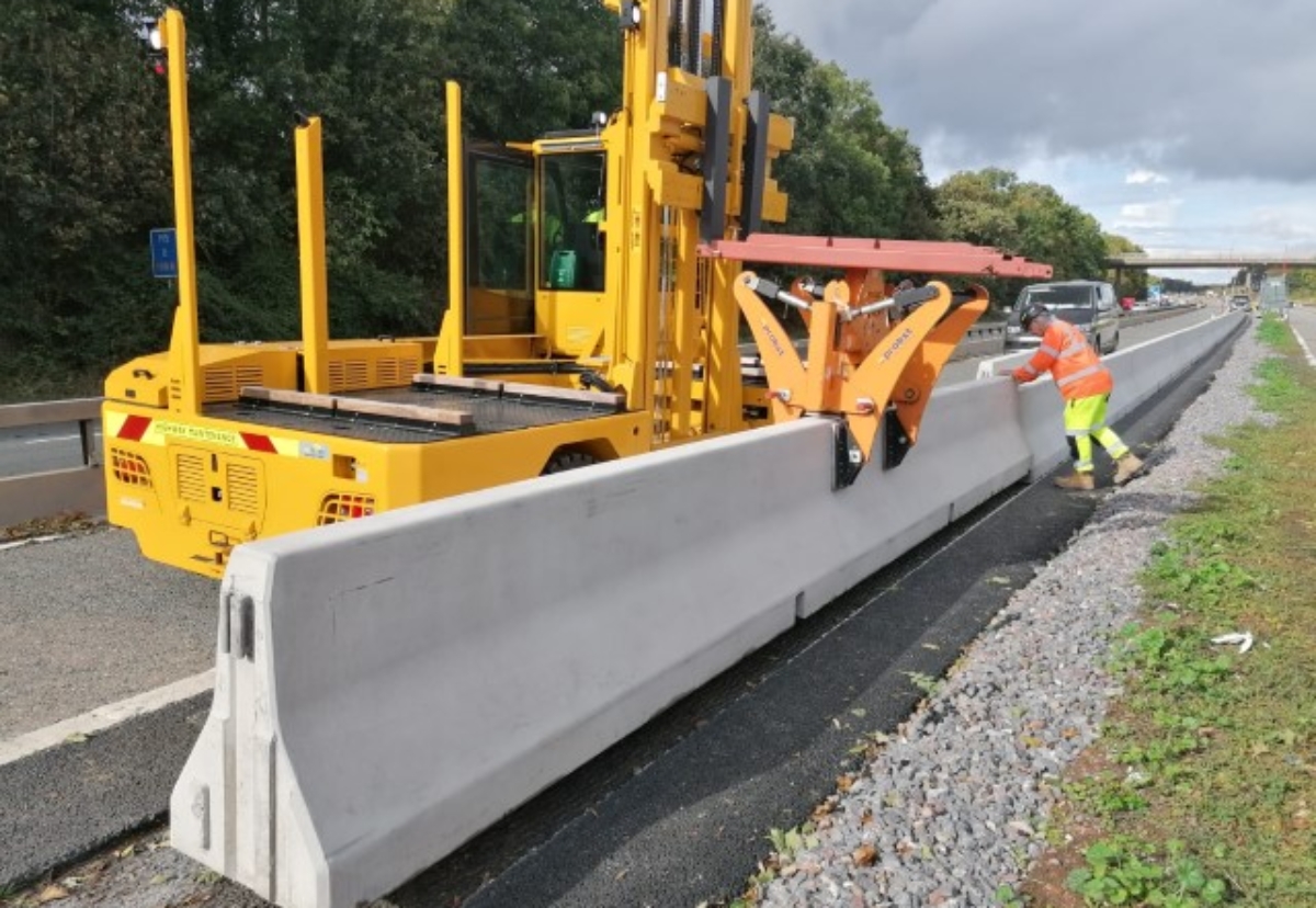 National Highways is pressing ahead with central reserve barrier replacement on seven sections of dynamic hard shoulder
