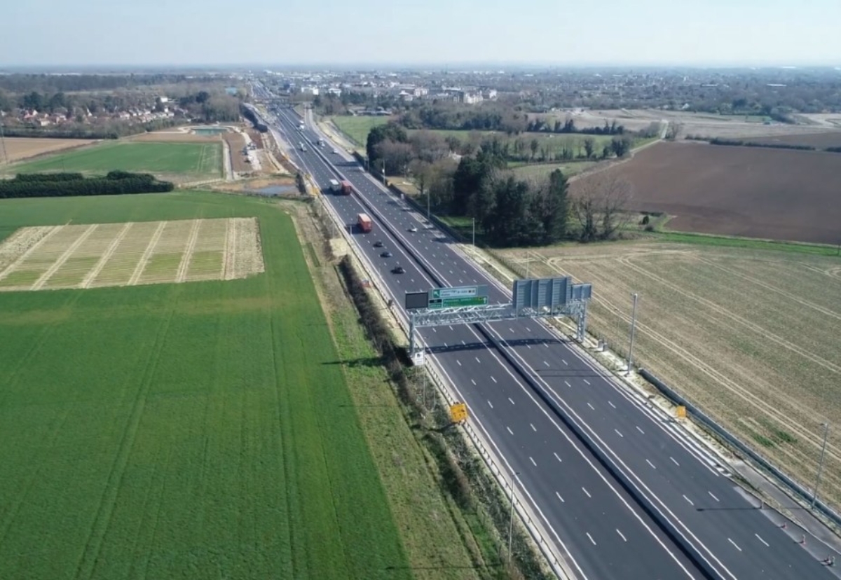 Building the new road took 14 million construction hours