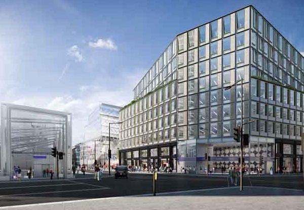 Landmark scheme at the eastern end of Oxford Street will consist of offices, shops and a 350-seat theatre