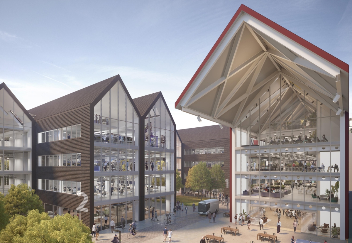 Phase one of the Oxford North scheme will consist of three four storey research buildings