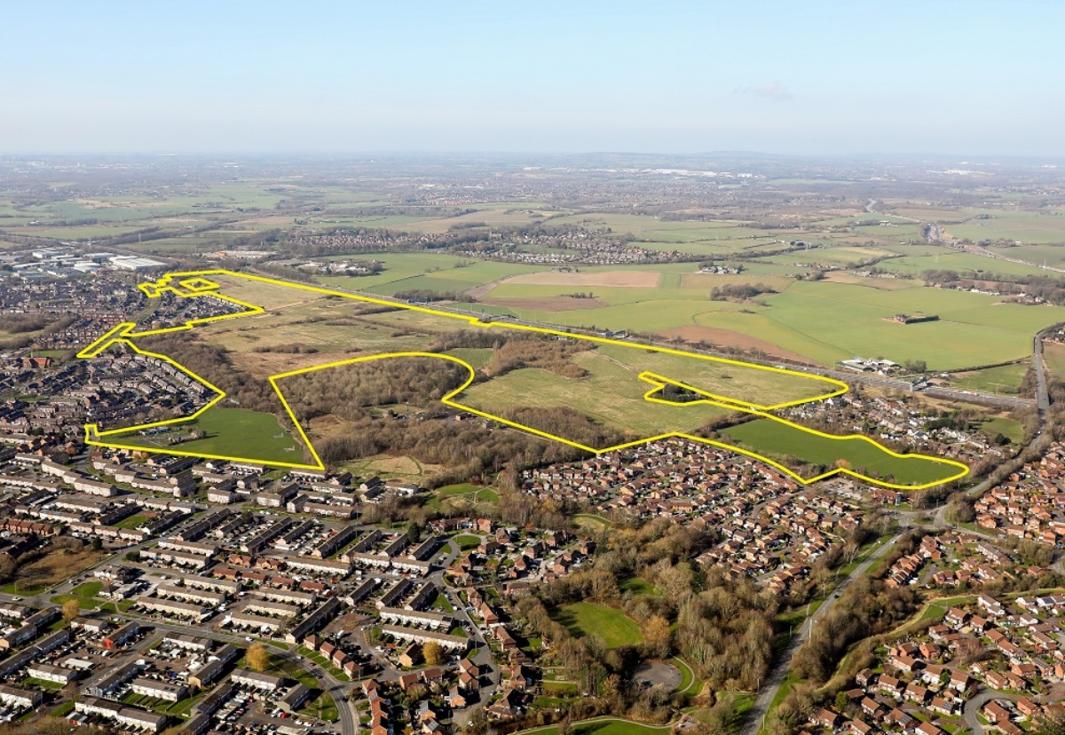 Peel Hall site courtesy of Savills