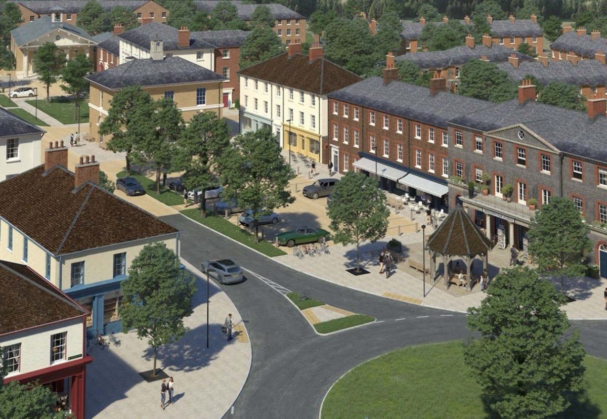 Design borrows from Georgian buildings in Hampshire market towns