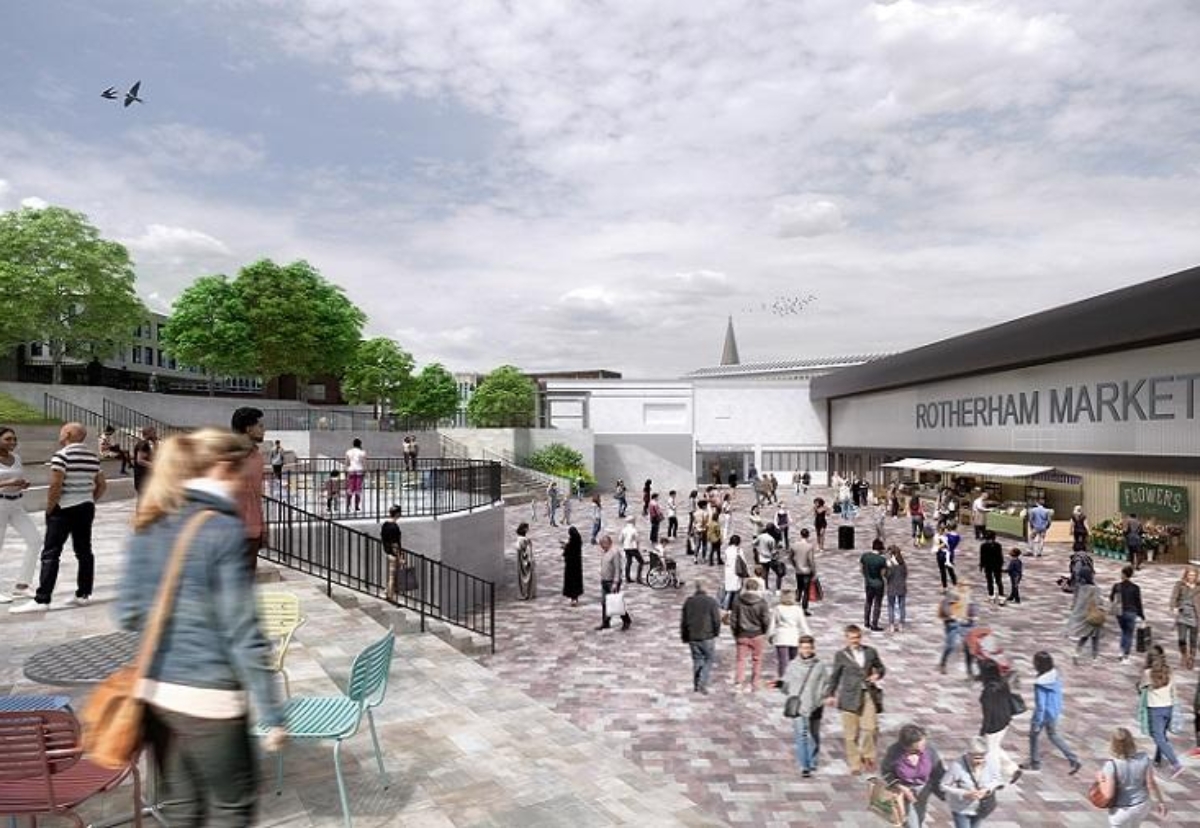 A new food hub will form part of the Rotherham town centre revamp