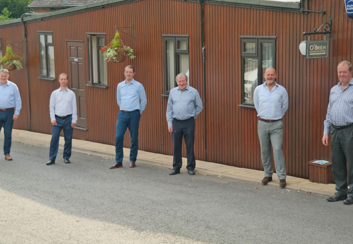 Left to right:Tony Mitchell new Director, Wayne Inskip new Director, Tom O’Brien new Director, Mick O’Brien Executive Director, Stuart Chamberlain Executive Director and Peter O’Brien Managing Director