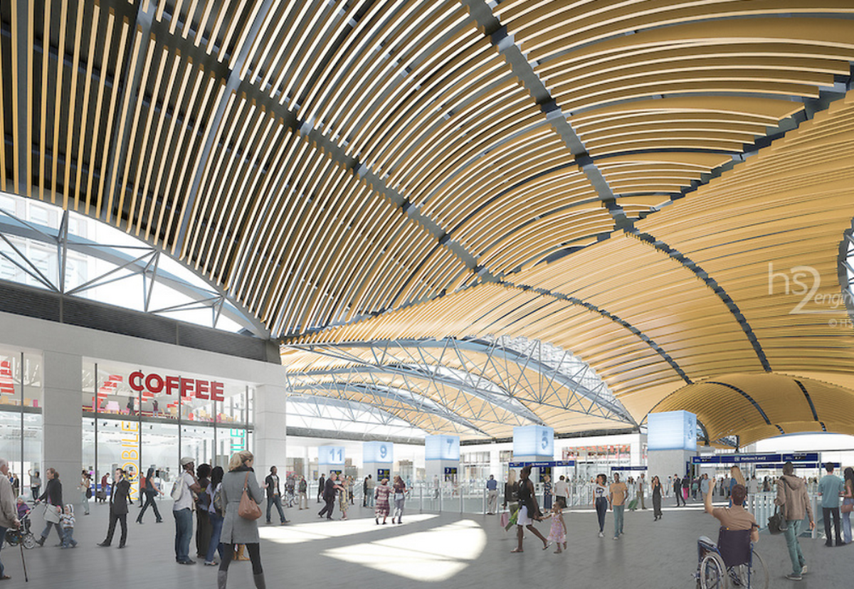 Possible design for first phase of HS2 Euston station