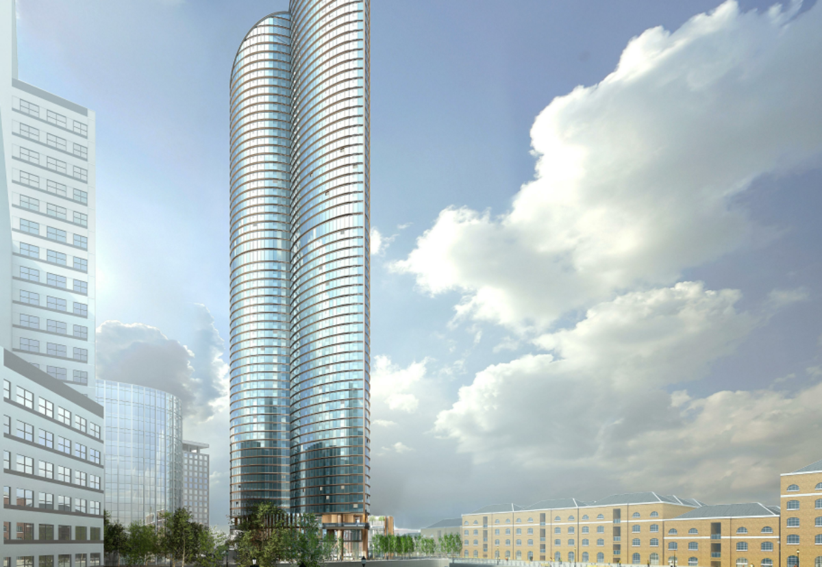 If built the West India Quay tower will hold the record as the tallest block of flats in Europe