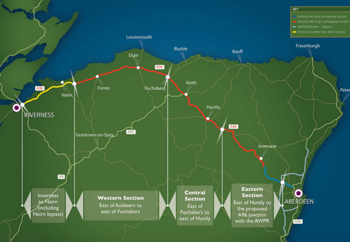 Consultant race for £50m A96 road design job