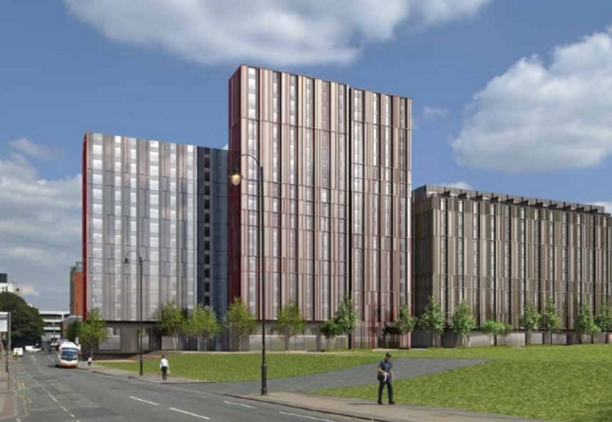 Apartments will be split across 17 and 12 storey blocks at former BBC site