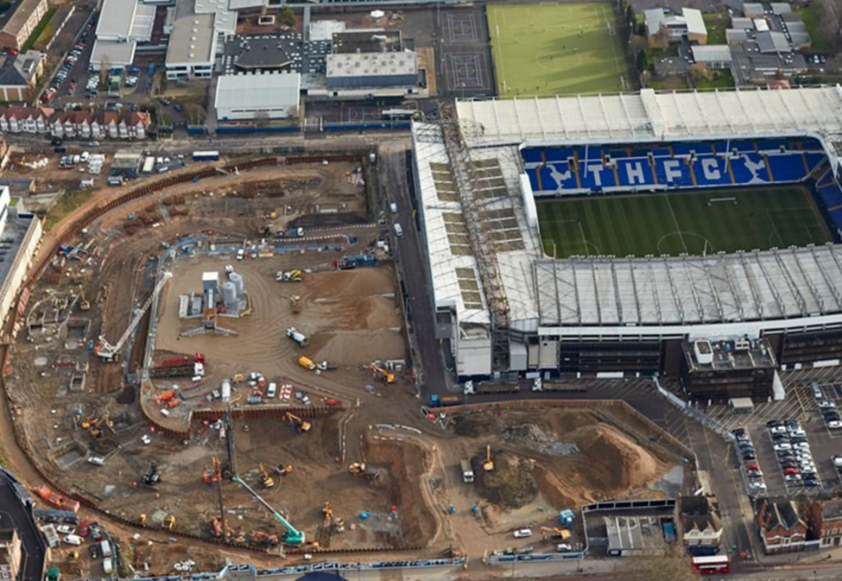 The system is being used by frame specialist Morrisroe at the Spurs stadium site