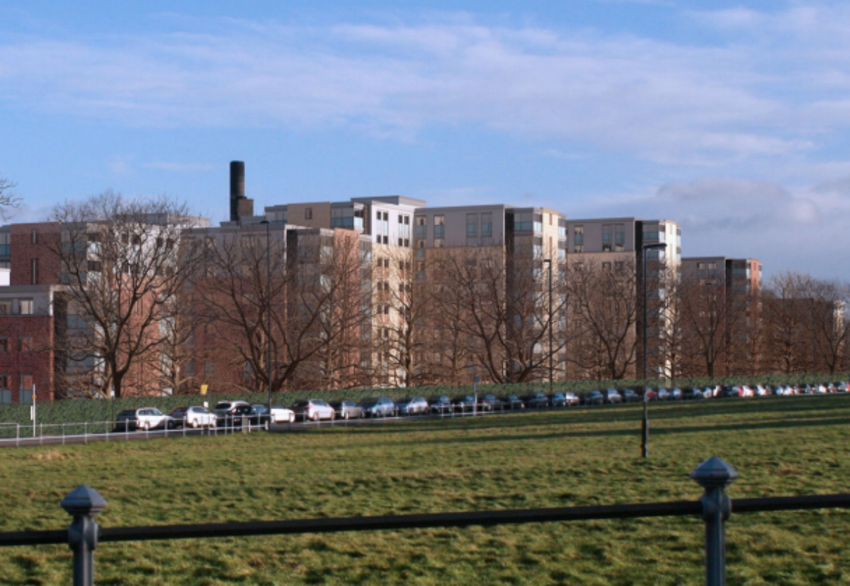 New student blocks (above) will replace existing student accommodation in phased 29-month project 