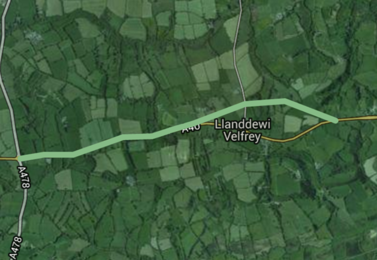 A40 Llanddewi Velfrey to Penblewin Improvement