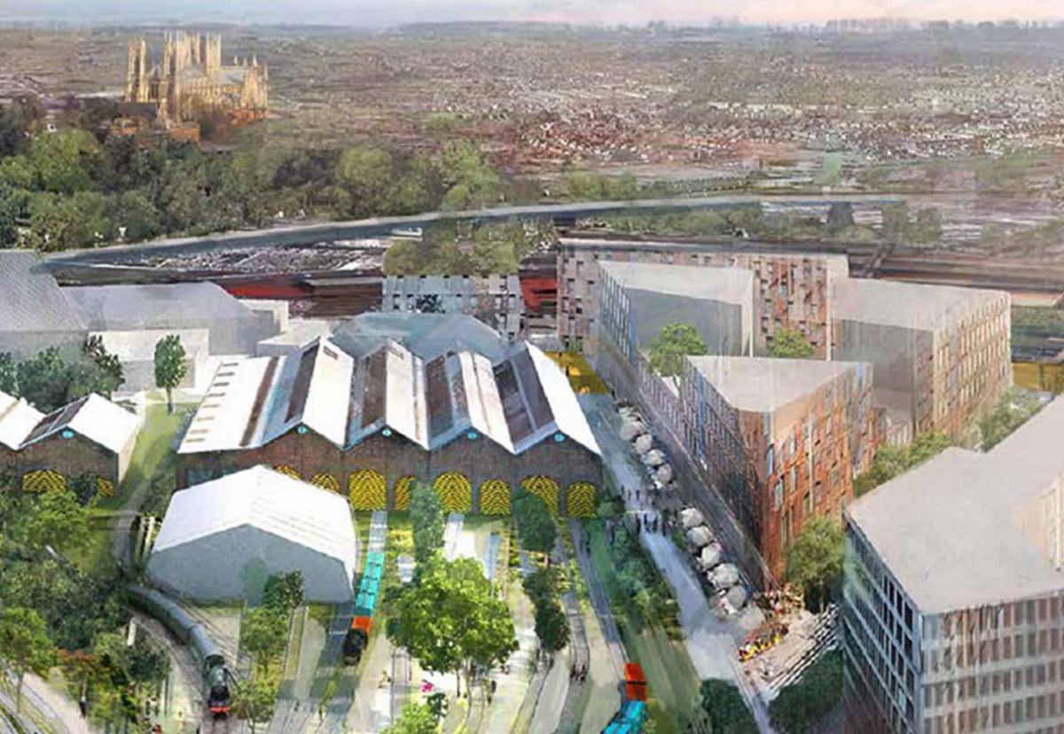 The York Central scheme would include 120,000 sq m of new office space and 2,500 homes - with a development value of £623m