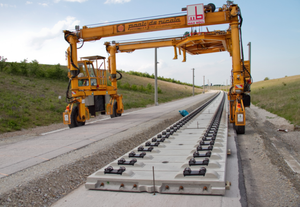 Concrete slab track system is safer and offers lower operating costs