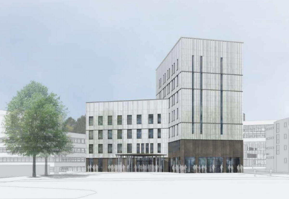 Proposals for the single 4 and 7-storey Gower South building