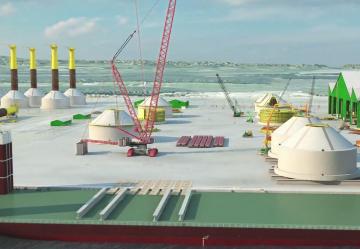 Huge 30m diameter concrete wind turbine bases will be built at Shepherd Offshore's dock on the Tyne