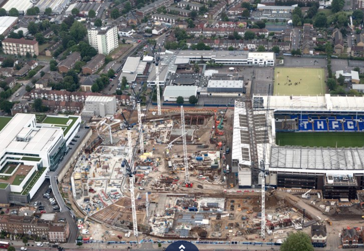 Mace is building the new stadium next to the old ground