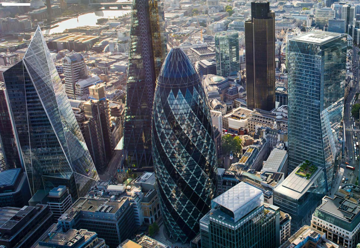 Hare buys British for Scapel (far left) and 100 Bishopsgate (far right) towers in the Square Mile