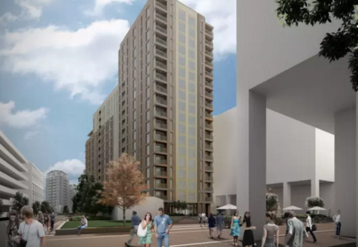 Plan for 242 purpose-built rental homes over 18 floors