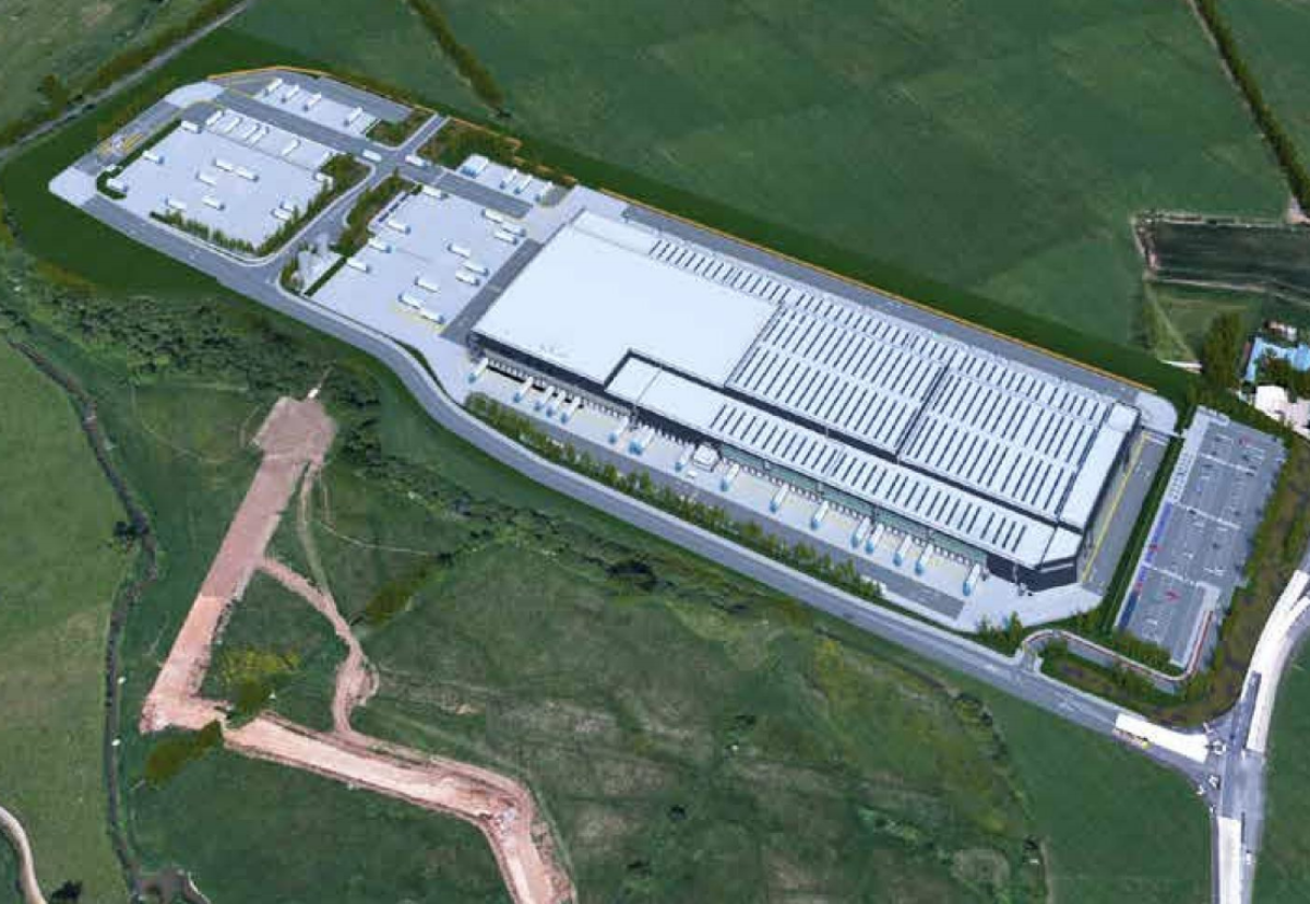 Lidl distribution centre at Exter Gateway site near Honiton
