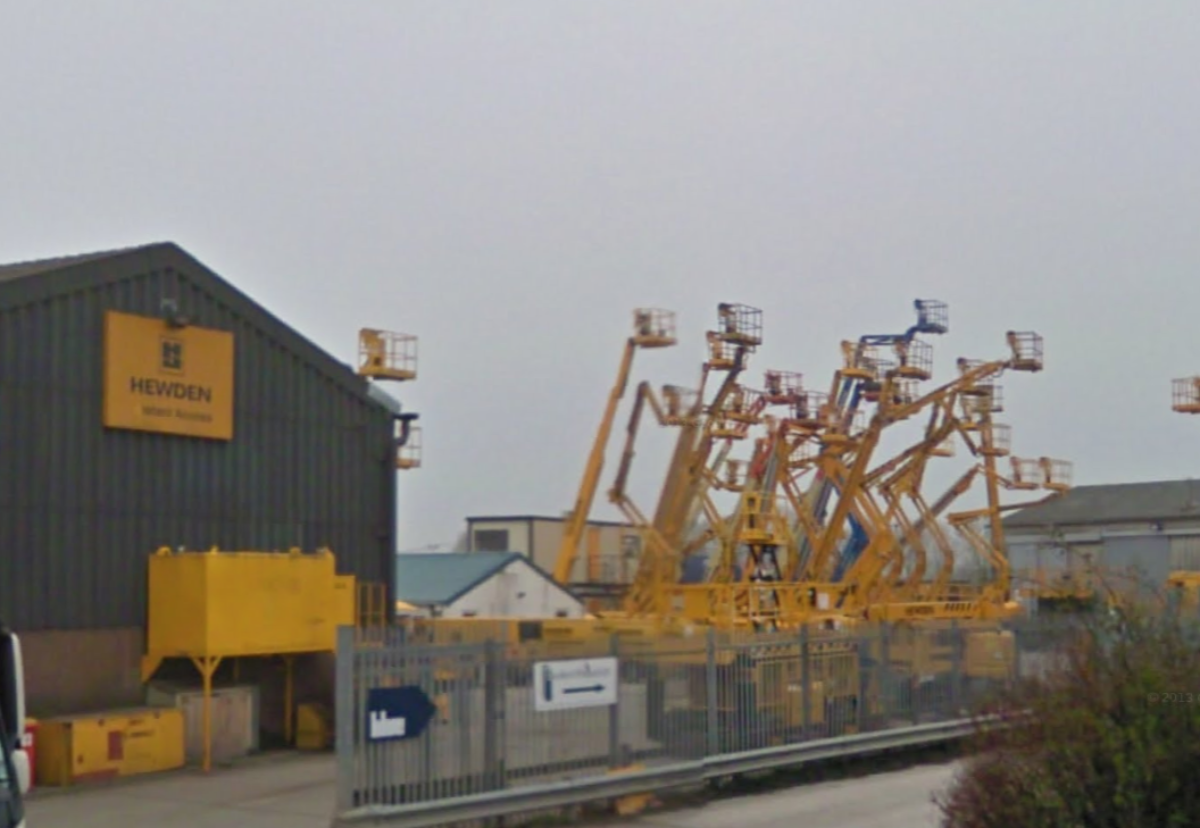 Hewden's Warrington hire yard in better times