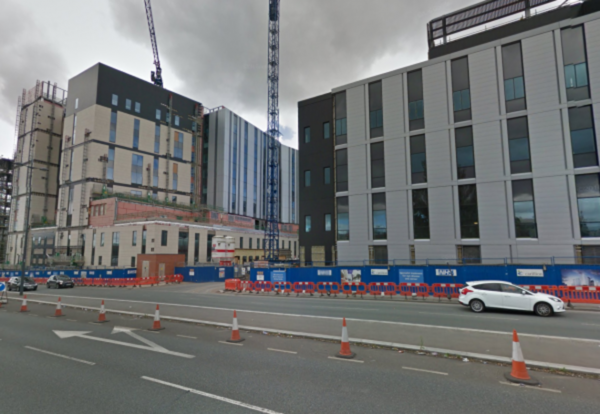 Work has ground to a halt at the Royal Liverpool Hospital