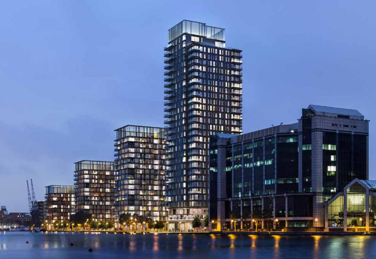 New residential scheme beside the Millwall Outer Dock