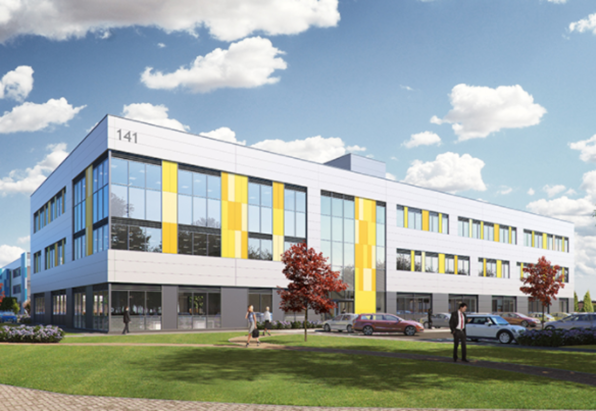 One of the three spec buildings at the Milton Park site