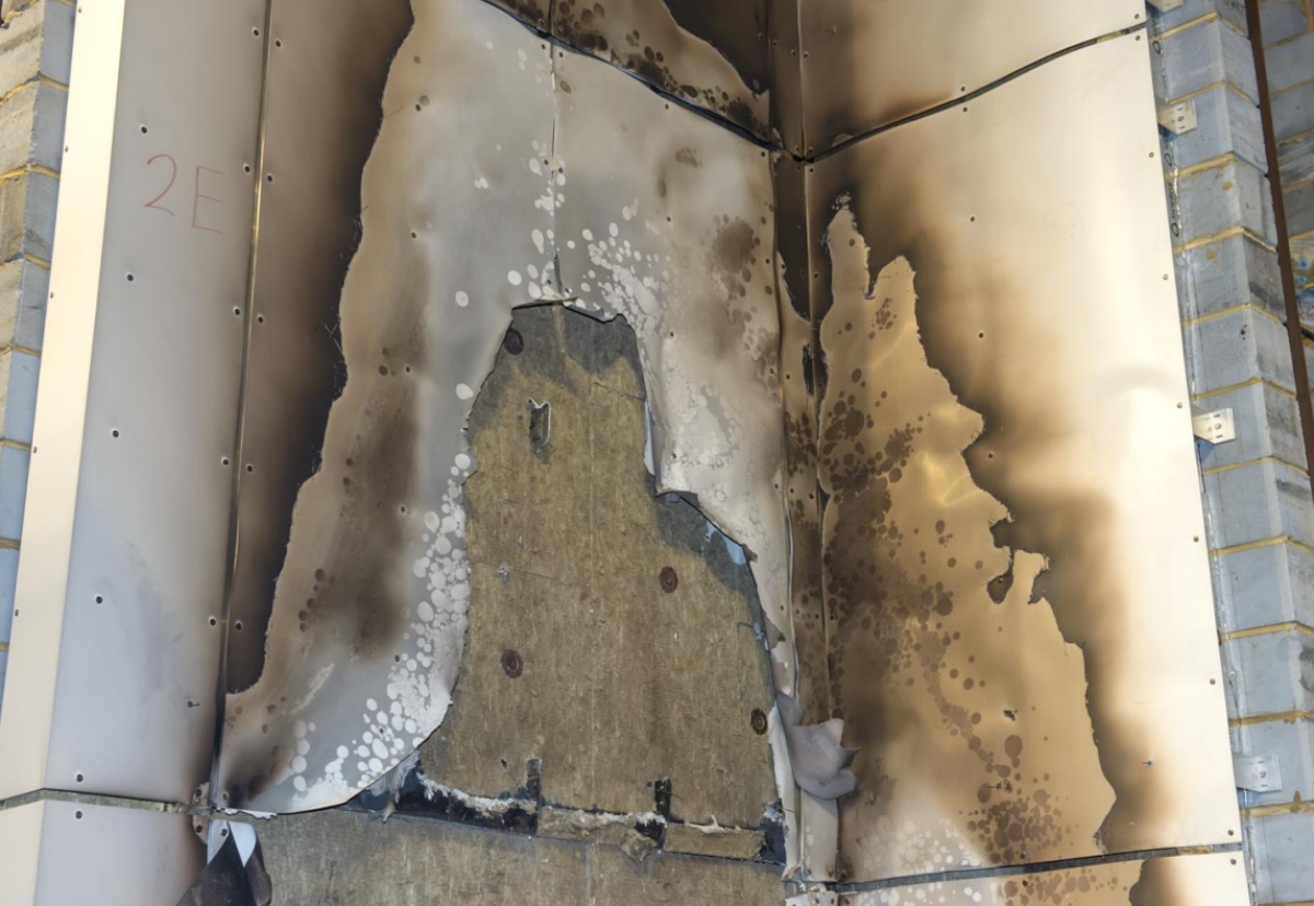 ACM with a limited combustibility filler (A2) with mineral wool insulation passes BRE fire test