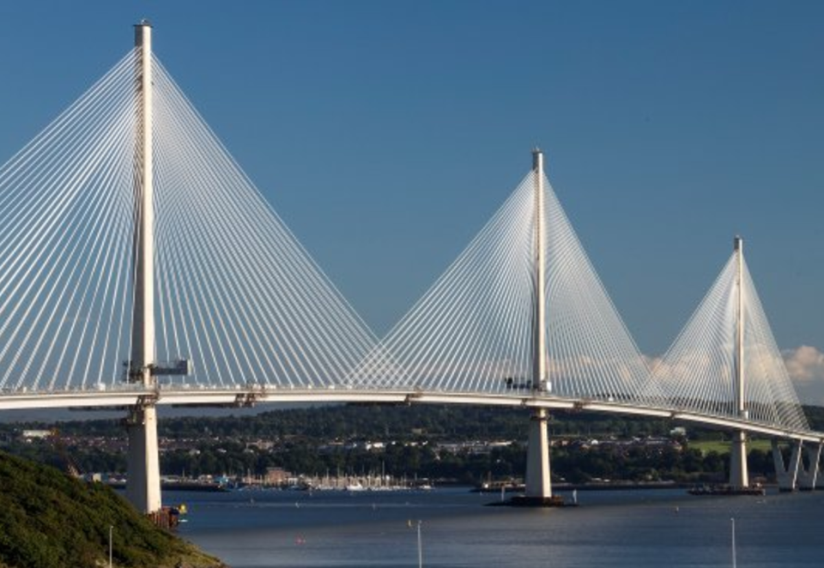 2.7km bridge will be formally opened by the Queen on Monday, 53 years to the day after she opened its predecessor, the Forth road bridge. Pic courtesy of Ramboll