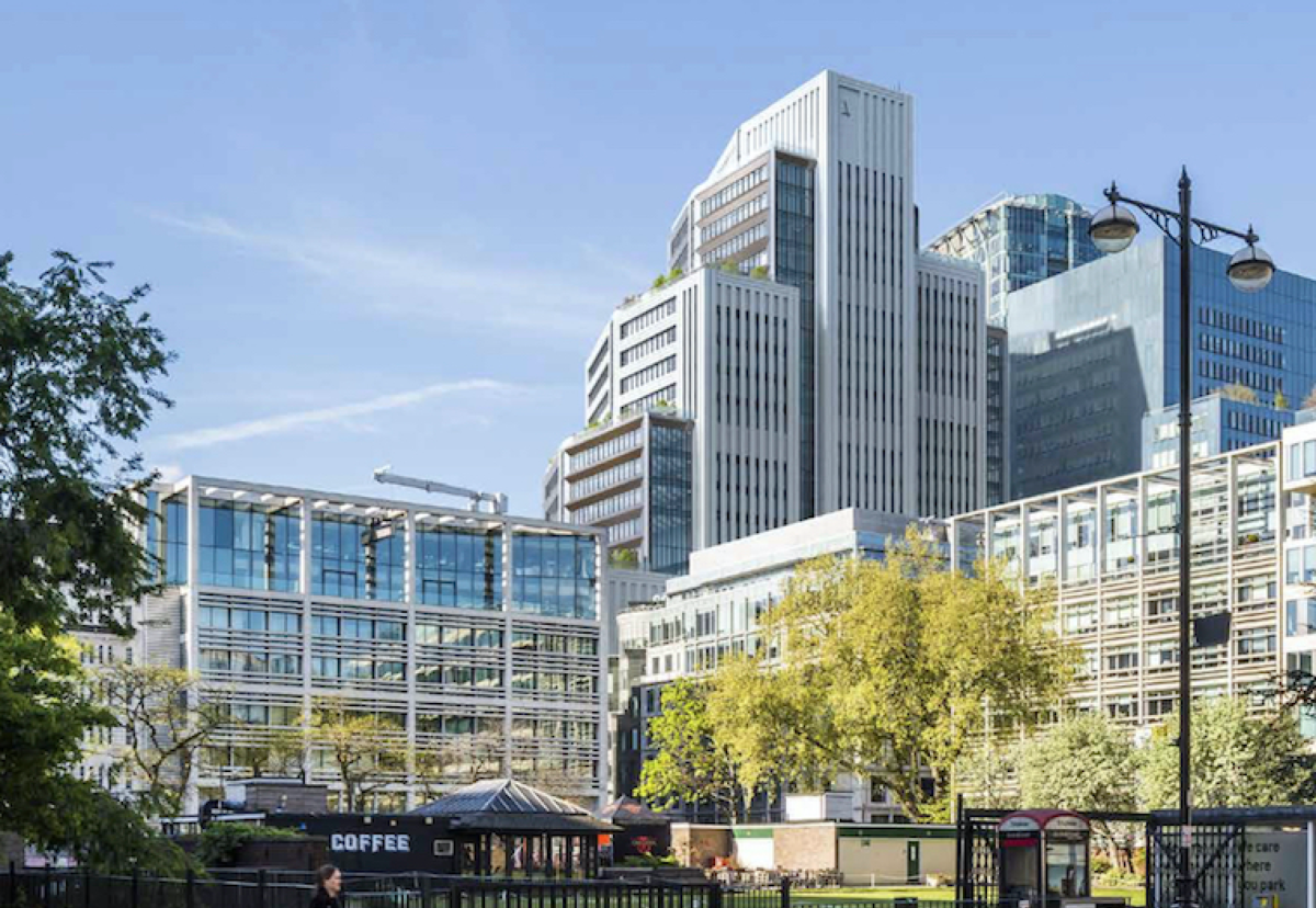 Massive stepped office scheme planned for site just north of Moorgate Underground station