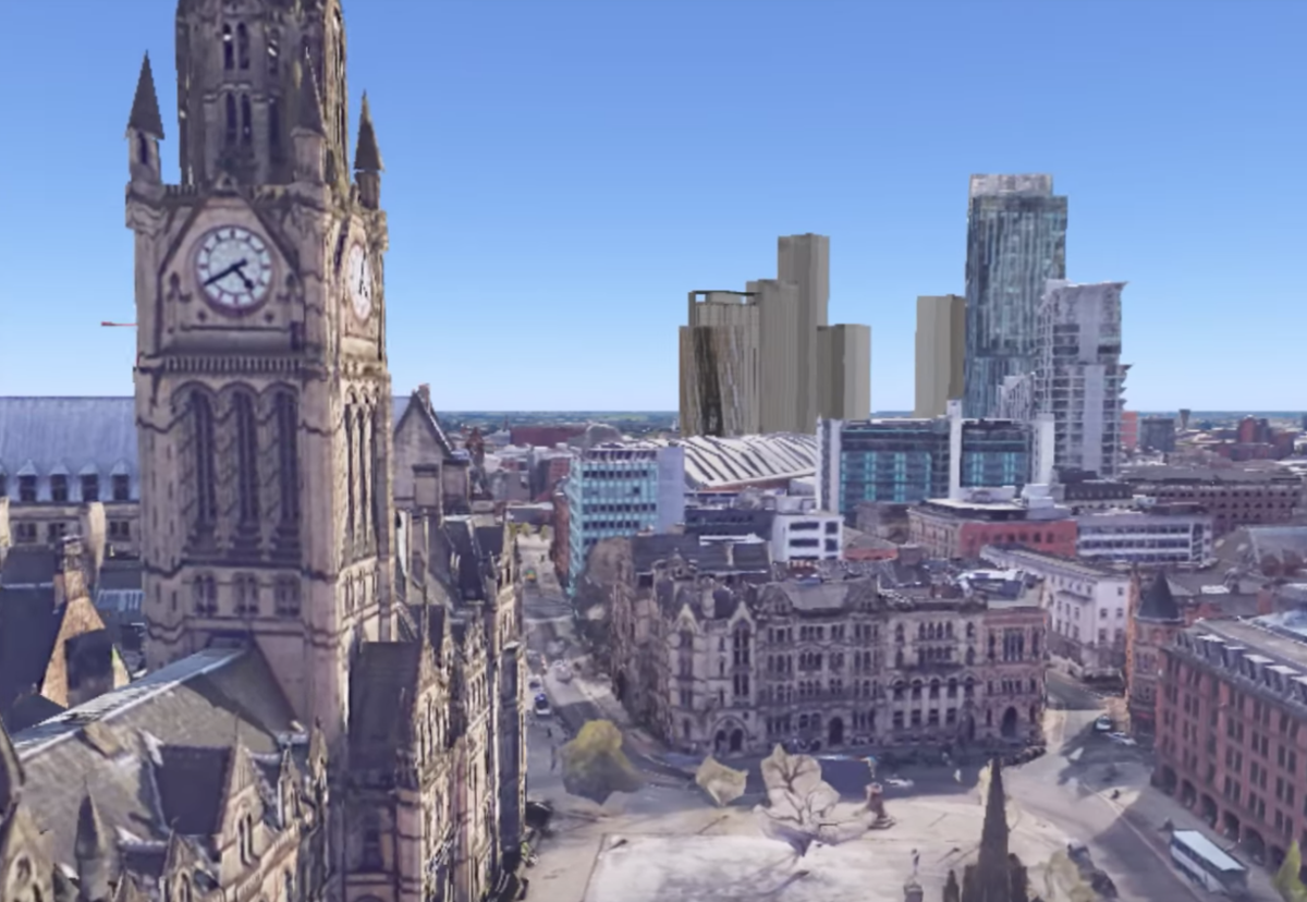 Visualisation of planned central Manchester schemes (see video below)