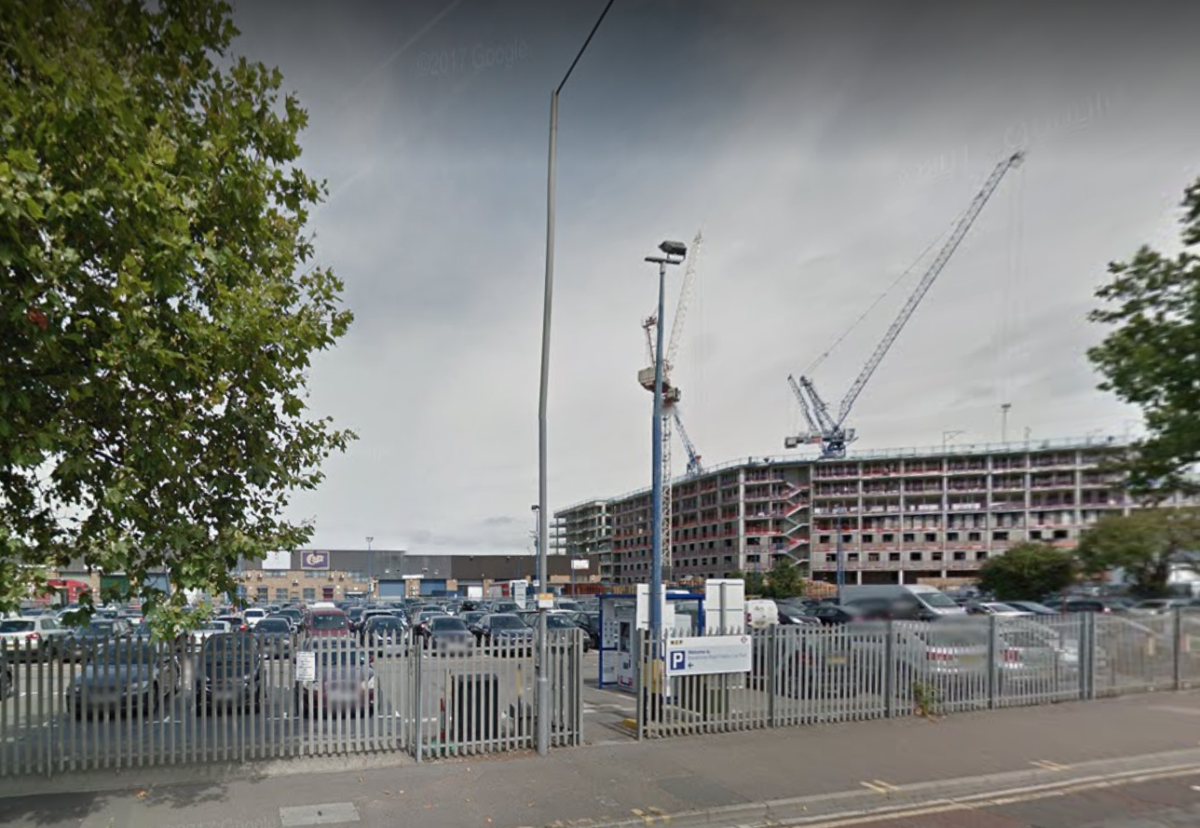 Car park site opposite Blackhorse Road London overground station