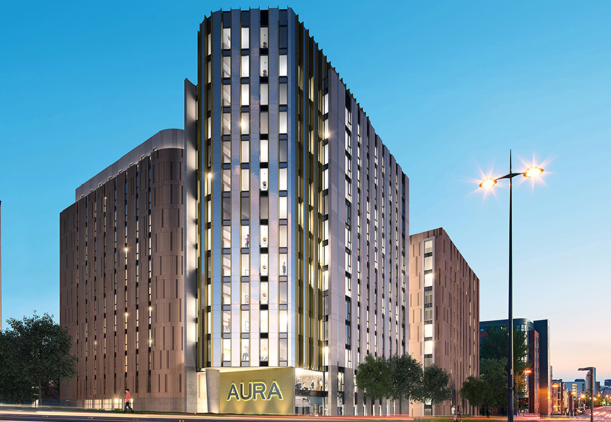 Aura development will provide student room and accommodation for key workers