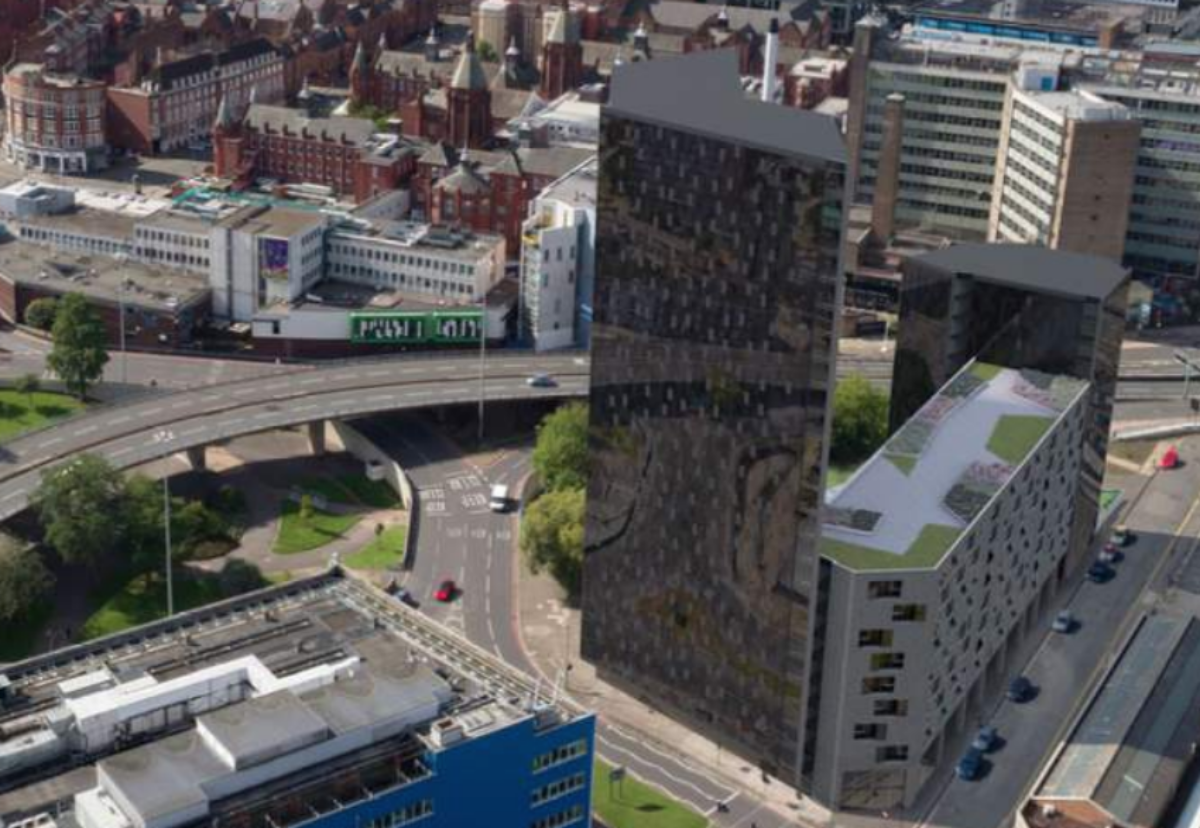 Student block will tower over A38 at Lancaster Circus
