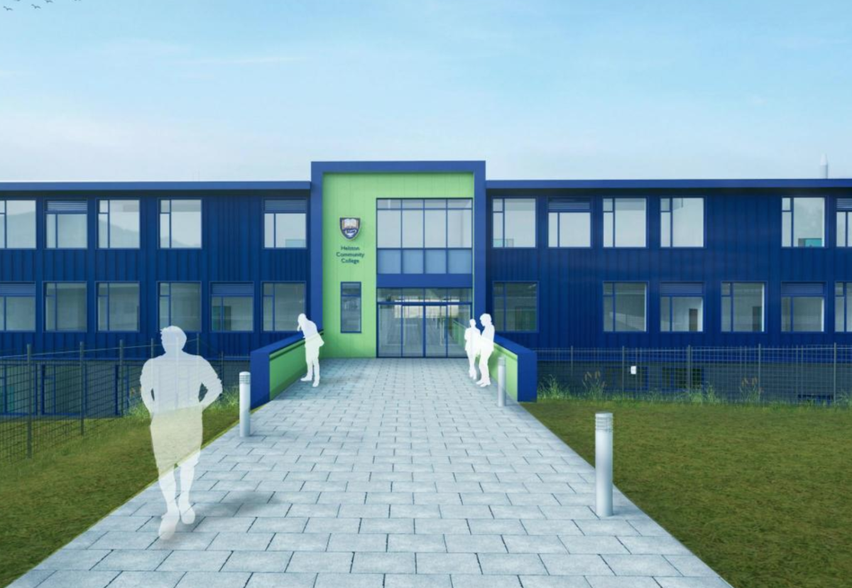 Planned Helston Community College in Cornwall