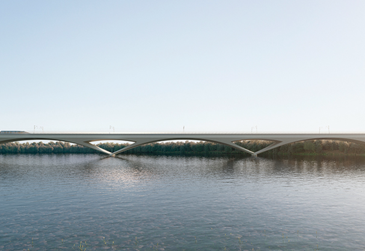 Over 1000 precast segments will be used to construct the 2.1 miles long Colne Valley Viaduct